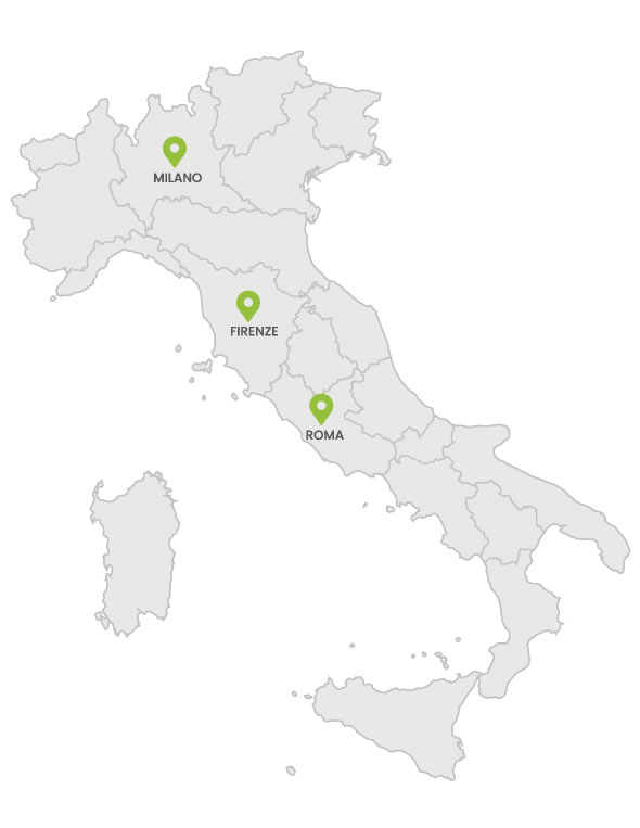 mappa sedi Gruppo AF
